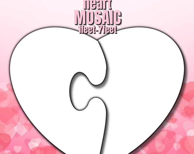 1ft-7ft Mosaic Two Heart Pieces from Balloons PDF files