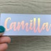 Happy Font Personalized Name Decals, Vinyl Stickers for Tumblers, Water Bottles, Laptop, Notebooks, Mugs, Cars, & More | Free Shipping 