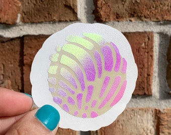 Calcomanía de Concha, calcomanías de Pan Dulce para botellas de agua, tazas, computadoras portátiles, cuadernos, automóviles, vasos y más / Envío gratuito