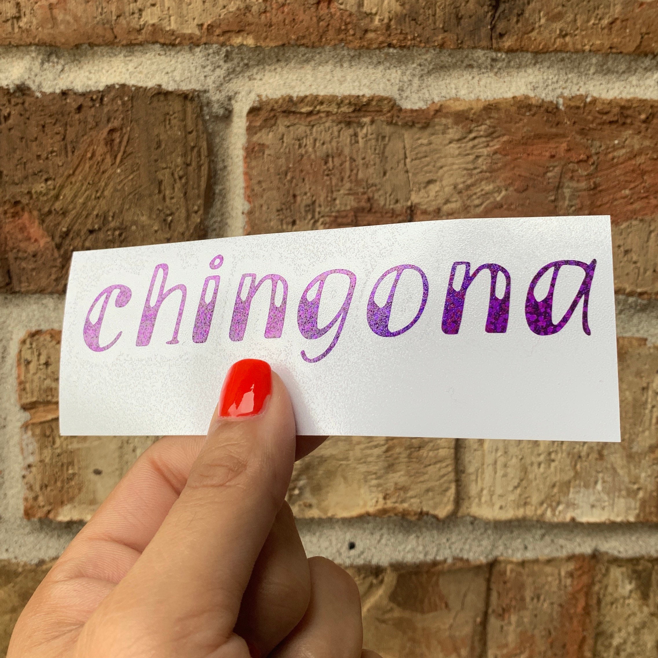 Inked Font Personalized Name Decals, Custom Holographic Vinyl Decals ...