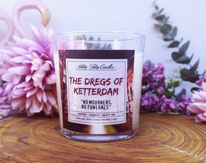 Bookish Candle Hand-poured Soy Vegan Candle Book Lover Candle -Literary Candle The Dregs Six of crows Inspired Candle Leigh Bardugo
