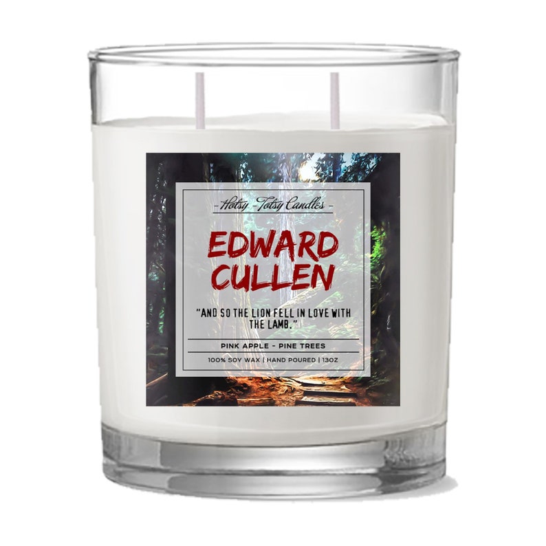 Edward Cullen Twilight Inspired Bookish Candle Handpoured Etsy