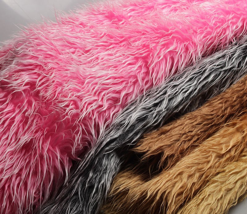 9cm Long Fluffy Fabric Newborn Photo Prop Plush Fabric Faux Fur Fabric