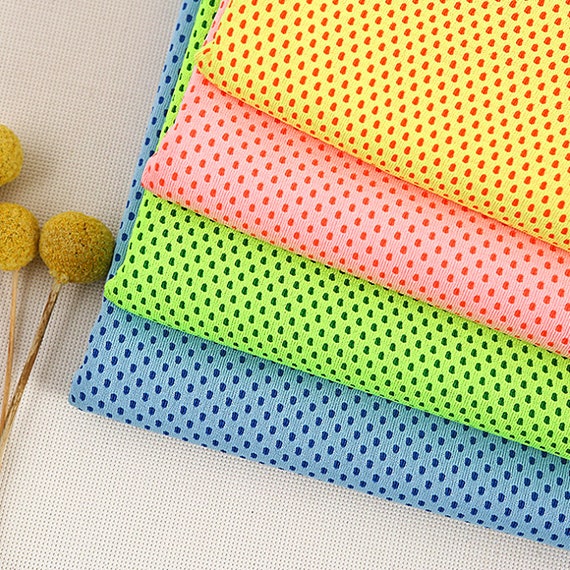 Knitted Jacquard Mesh Fabric, T-shirt Fabric, Sweat-Absorbent And Breathable Fabric，By The Half Yard