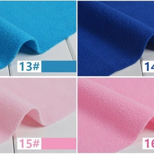 May include: Four fabric swatches in different colours: turquoise, blue, pink, and light pink. Each swatch has a number label: 13#, 14#, 15#, and 16#.