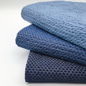 Imitation Woven Denim Fabric, Washed Denim Fabric, Fashion Design Fabric,By The Half Yard