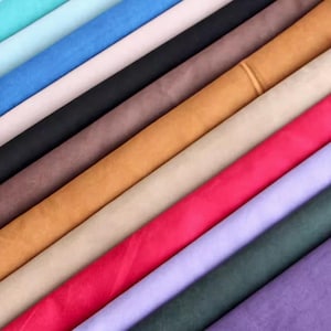 Faux Suede fabric for lightweight fabric work, Thin Suedette Fabric, Soft Suede Fabric, Microsuede Fabric,Upholstery Fabric,By the Half Yard