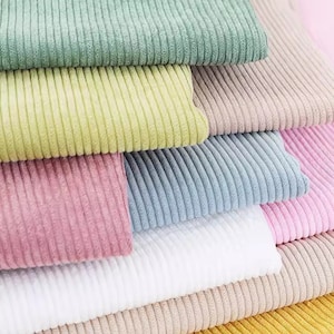 8 Wales Corduroy Fabric, Winter Fabric, Coat Fabric, DIY Fabric, Pillowcase Fabric, Clothing Fabric, Home Decor Fabric, By The Half Yard