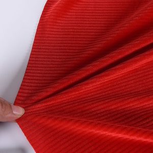Stretch Corduroy Fabric, Solid Color Clothing Fabric, Handmade DIY Fabric,By The Half Yard