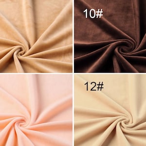 K&ouml;nnte beinhalten: Vier Stoffmuster in verschiedenen Farben: Beige, Braun, Hellrosa und Creme. Die Muster sind mit den Nummern 9, 10, 11 und 12 gekennzeichnet.