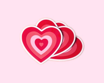 Powerpuff Heart Sticker (clear)