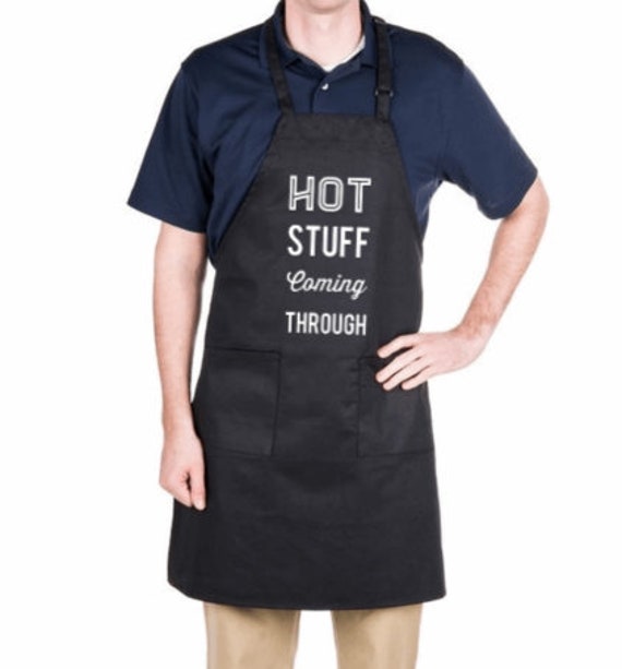 Hail To The Chef Funny Kitchen Aprons, White Cooking Aprons Gift Idea