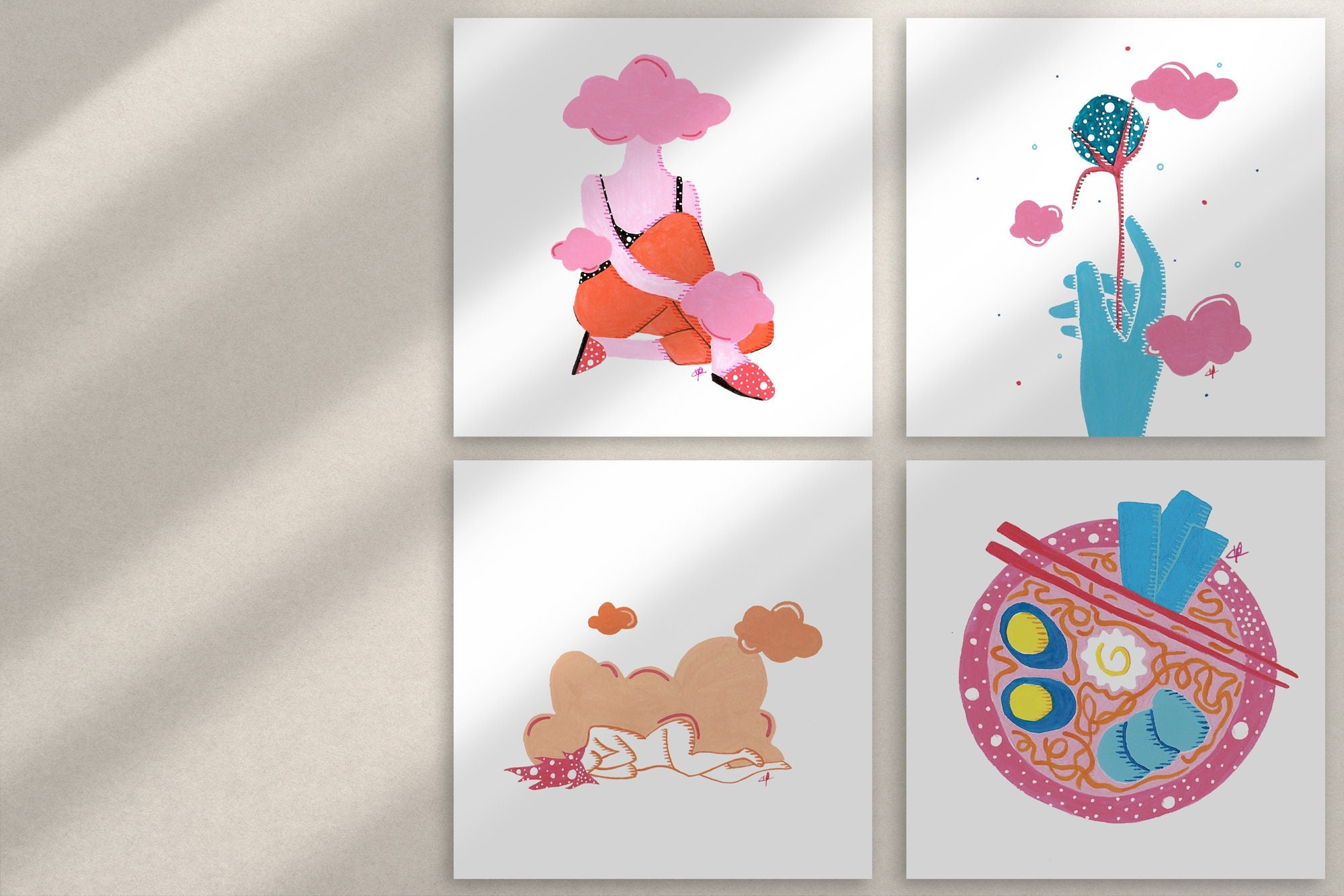 15x15cm Illustrations Dessin Carre Made in France Idée Cadeau