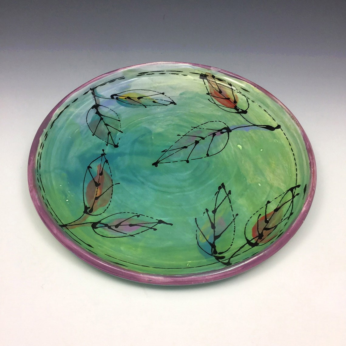 Dinner Plate, Ceramic, Hand Painted, Dishwasher Safe, Oven Safe