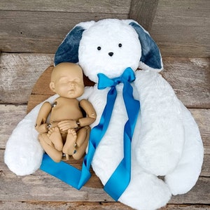Rabbit Posing Doll, Newborn Hugging Pose, Newborn Photography Props, Soft Rabbit Doll, Baby Gift, Posing Essential, Baby Props, Pillow Props
