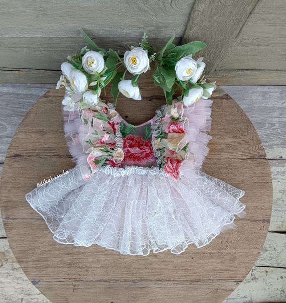 Azalea Dress, Pinky Newborn Romper, Newborn Outfit, Baby Photo
