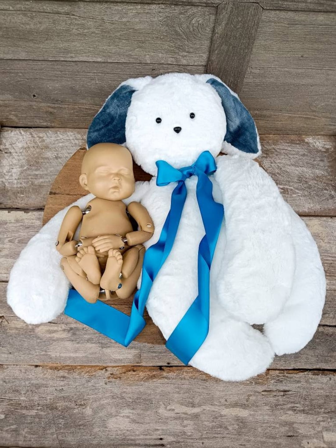 Rabbit Posing Doll, Newborn Hugging Pose, Newborn Photography Props