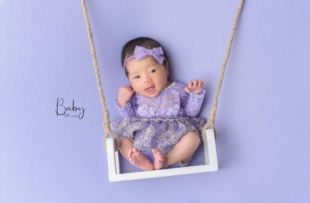 Newborn Props Swing Wooden Baby Swing Beanbag Props Basic Pose