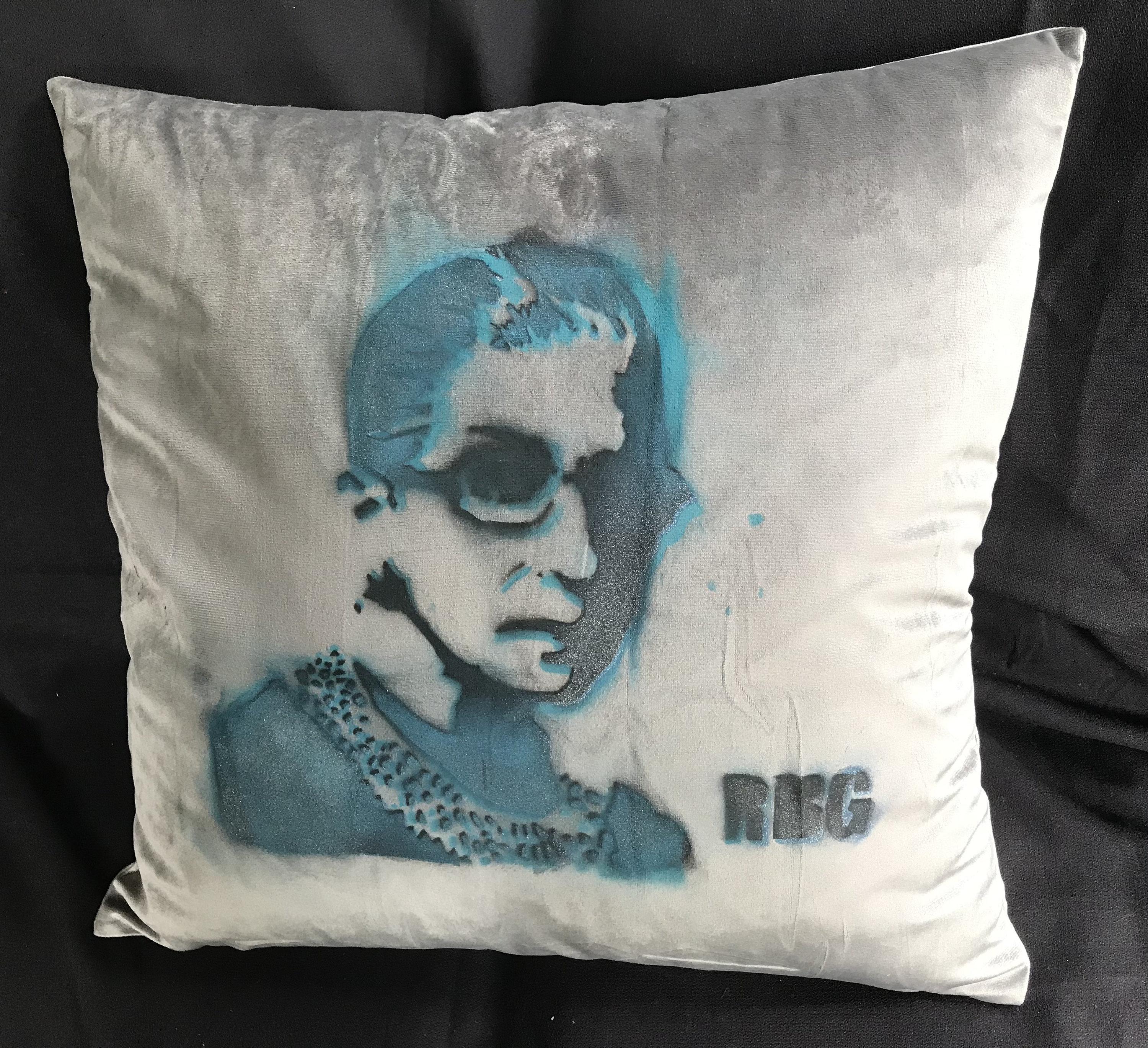 Ruth bader ginsburg sequin pillow cheap