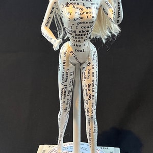 You Only Get One Chance BARBIE DOLL No.3 &quot;I Want You To Love Me&quot; Barbie on stand Original Art