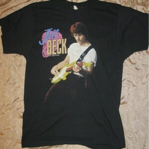 Jeff Beck TRUE VINTAGE Authentic 1989 Guitar Shop Tour SHIRT Screen Stars out of print