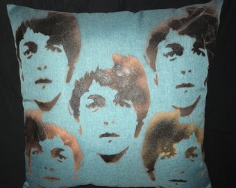 Custom SIR PAUL McCARTNEY Turquoise Teal 18x18 Waterproof Outdoor Indoor Throw Pillow The Beatles