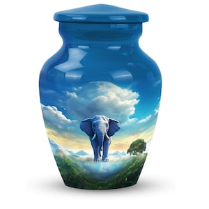 Elephant Cremation Urn Mini Urn Small Urns Burial Funeral Cremation Urns With Velvet Bag