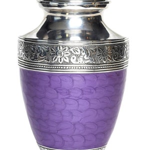 Cremation Urn for Human Ashes, Cremation Urns for Adults, Urns for Humans, Purple Urns for Ashes Free Shipping
