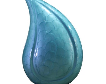 TearDrop Urn for Human Ashes Adult Affordable Urn for Ashes Metal Teardrop Urns FREE SHIPPING