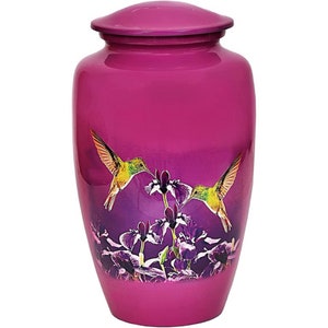 Cremation Urn Human Ashes Adult Memorial urn Hummingbird Cremation Urns