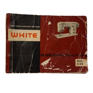 Manuale di istruzioni per la macchina da cucire White De Luxe Zig Zag modello 626