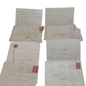 Vintage Letters (10) , Postmarked Envelopes (35) From 1898 - 1930s ...