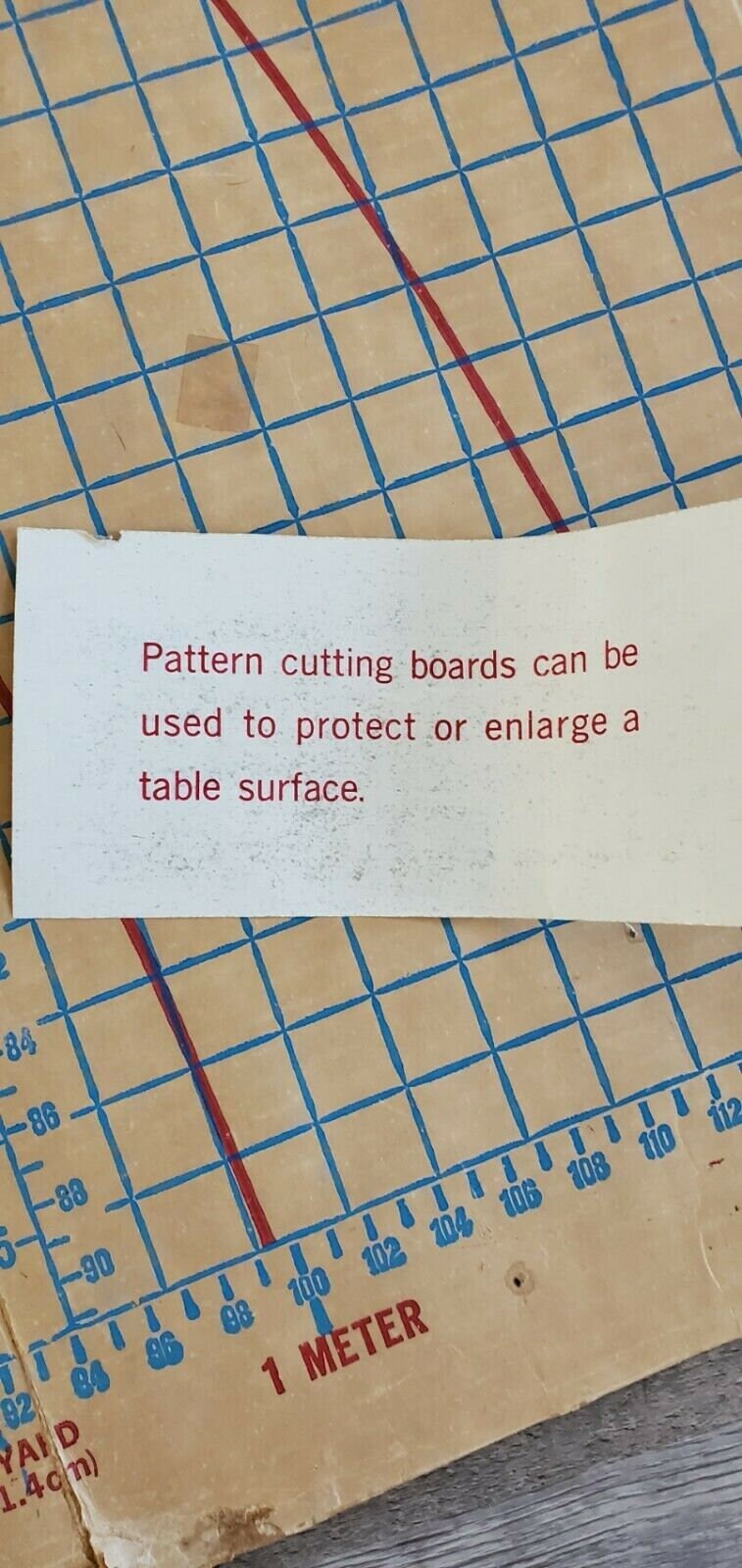 Vintage Piece Goods Store Cardboard Pattern Cutting Board 72 Etsy