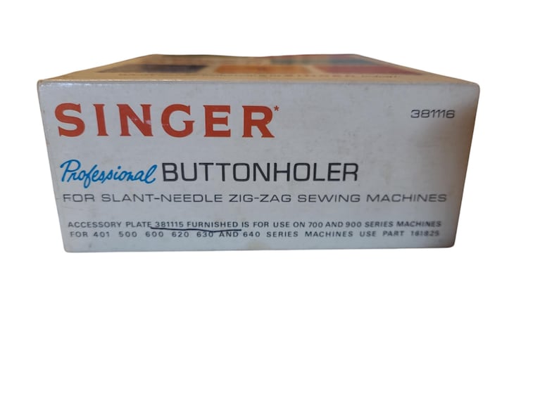 Singer Professional Buttonholer for Slant - Needle Zig Zag Sewing ...