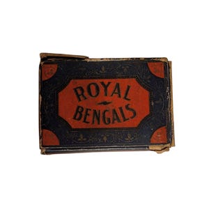 Vintage Royal Bengals sigaar leeg pakket met kartonnen hoes