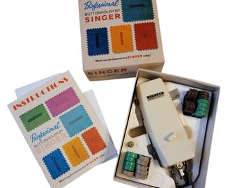Singer Professional Buttonholer For Slant - Needle Zig Zag Sewing Machines Part No 38116 - 1970s