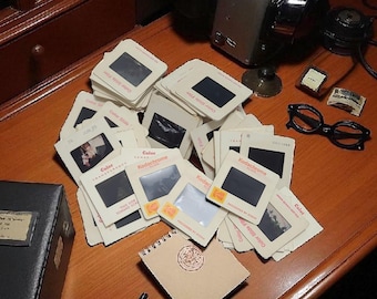 Diapositivas Kodachrome vintage de 35 mm, años 60-70, material efímero para proyectos artísticos