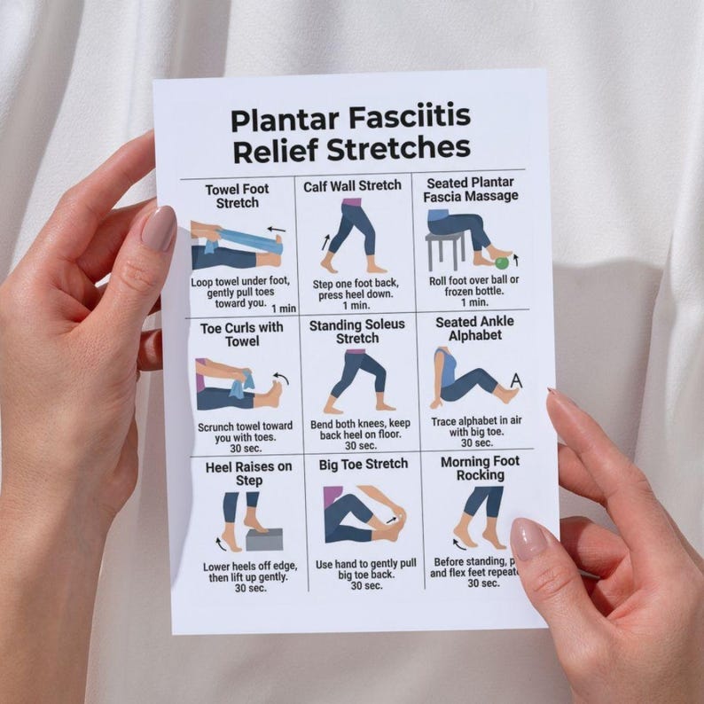 Plantar Fasciitis Relief Stretches PDF Foot Heel Pain Exercise Chart plantar-fasciitis-relief-stretches-pdf-foot-heel-pain-exercise-chart