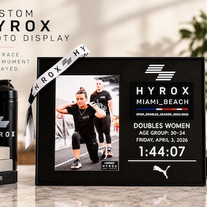 HYROX Patch + Results Shadow Box Display | Two Options!
