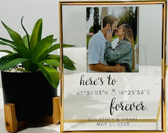 Coordinate Location Customization / Engaged / Married / Personalized - Perfect Gift or For Home!!