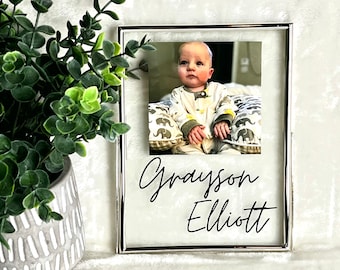 New Grandparents Gift _ Customizable with Photo! Endless Customizations! Photo Float Frame!