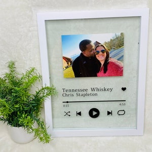 Spotify Style Float Frame Includes Frame w/ Your Picture & Song Play Buttons Customize with personalization image 10