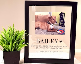 Dog Lovers!! Custom Dog Frame with Picture - Personalized!