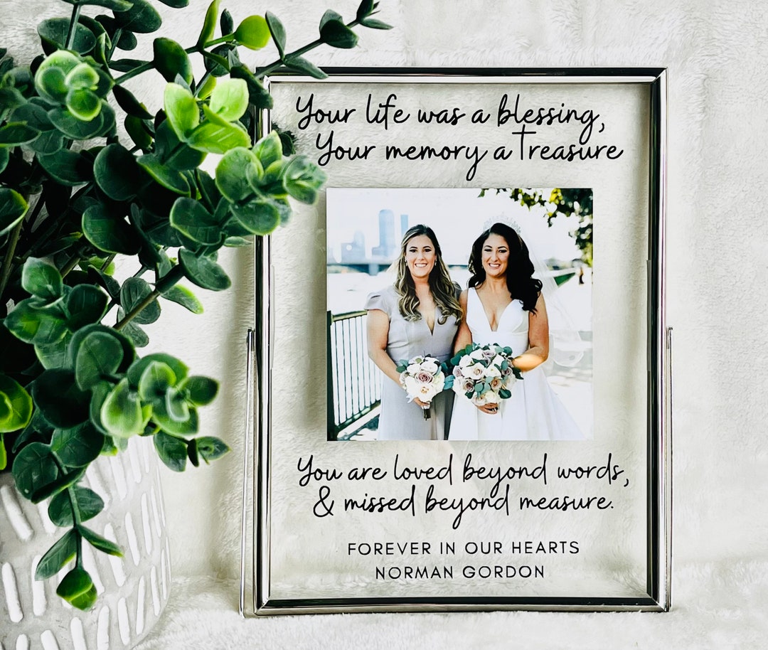 In Memory Frames, in Loving Memory, Memorial Gift Frame, Photo Included Etsy