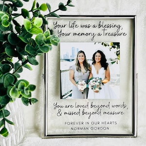 Memorial Gift Frame: In Loving Memory Photo Frame