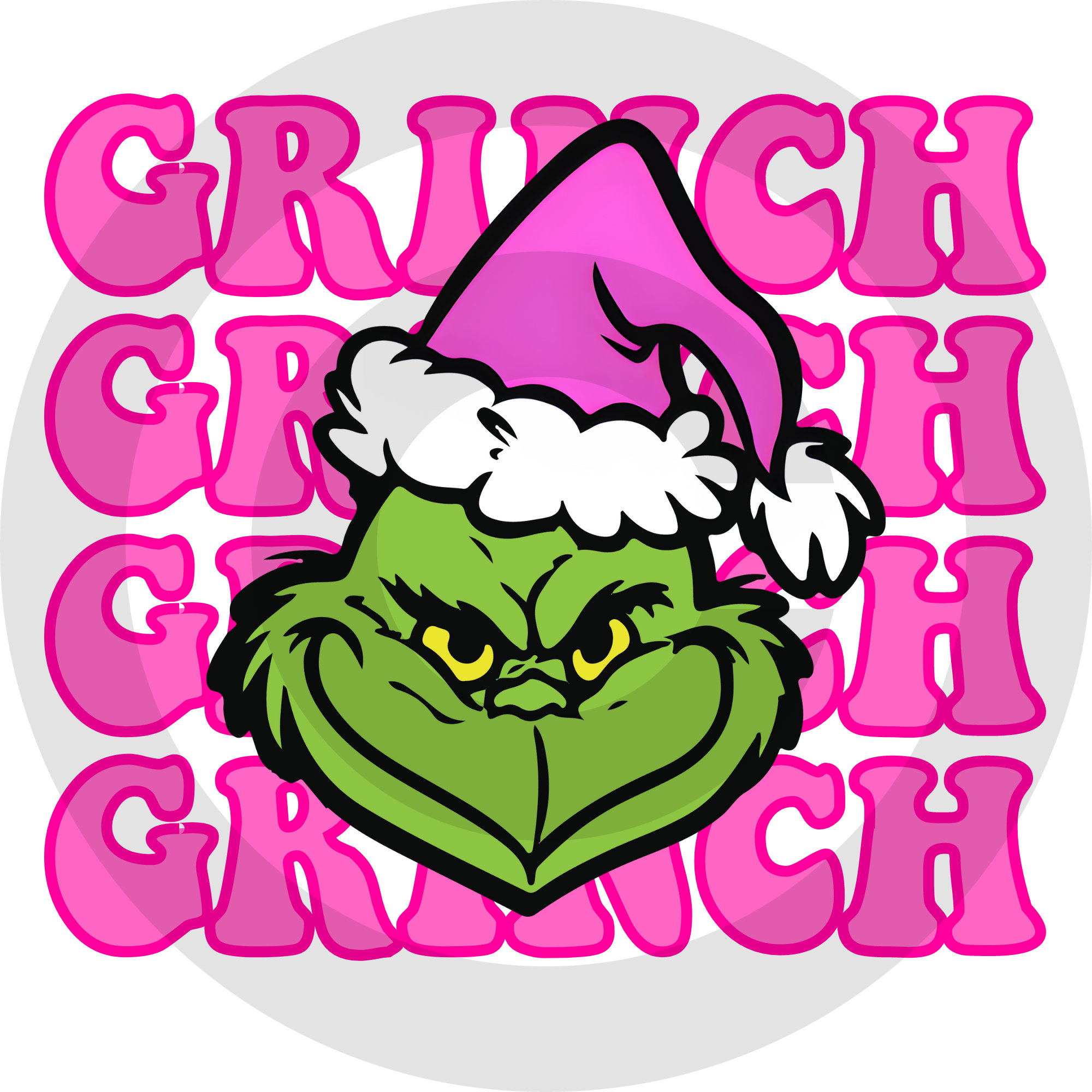 Grinch Face Preppy PNG Grinch Pink Green Preppy Christmas Grinch Png Il Fullxfull.5545874491 Jucn