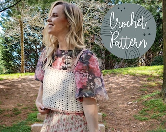 Iris Stitch Crochet Crop Top | Crochet Crochet Top | Prosty Crochet Crochet Top dla początkujących | Wzór na szydełkowanie dla początkujących | Łatwy wzór na szydełkowanie w formacie PDF