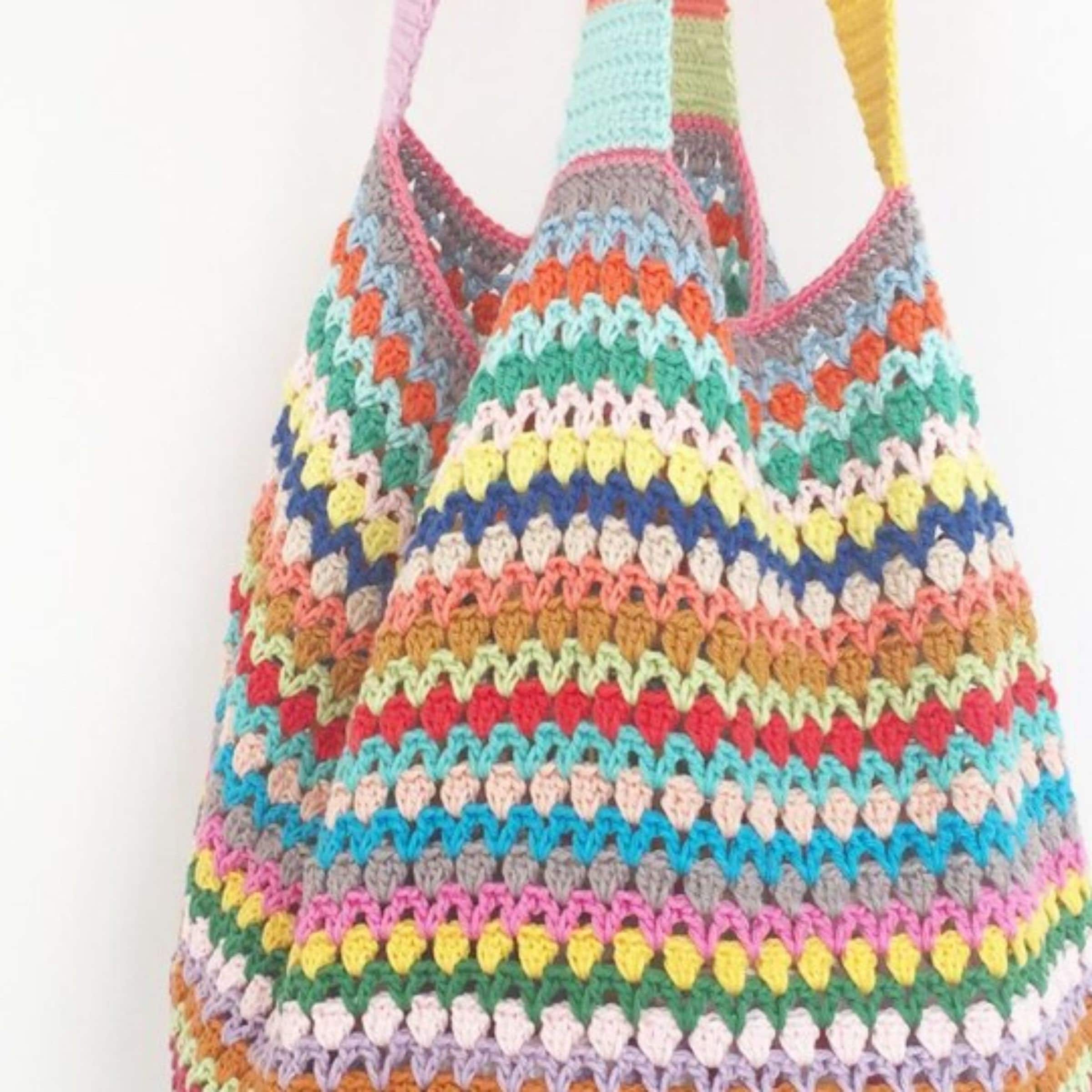 40 Boho Crochet Patterns: Unleash Your Creativity with Trendy Designs 28 Bohemian Beach Bag Crochet Pattern Boho Market Tote
