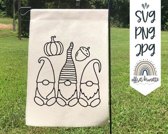 Gnom Herbst 2021 SVG | zip Datei mit svg, jpg, png | Silhouette & Cricut Schnittdatei | Süßer Gnom svg | Neue Herbst 2021 svg | Herbstzwerg
