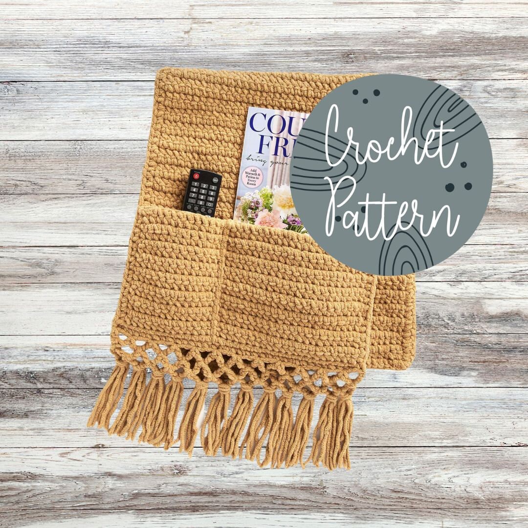 Hideaway Sofa Caddy Crochet Pattern Boho Caddy Crochet Etsy